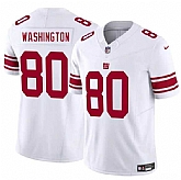 Men & Women & Youth New York Giants #80 Montrell Washington White 2025 F.U.S.E. Vapor Untouchable Limited Stitched Jersey,baseball caps,new era cap wholesale,wholesale hats
